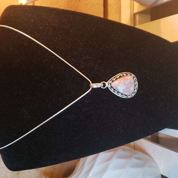 Jewelry - STERLING SILVER Stone Pendant